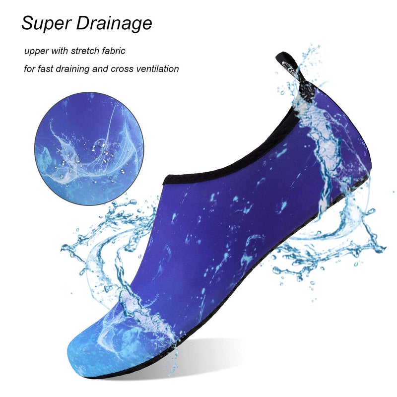 WateLves Water Shoes for Womens Mens Barefoot Quick-Dry Aqua Socks for Beach Swim Surf Yoga Exercise Camping Must Haves (Water Whale, 38/39) - Image 2